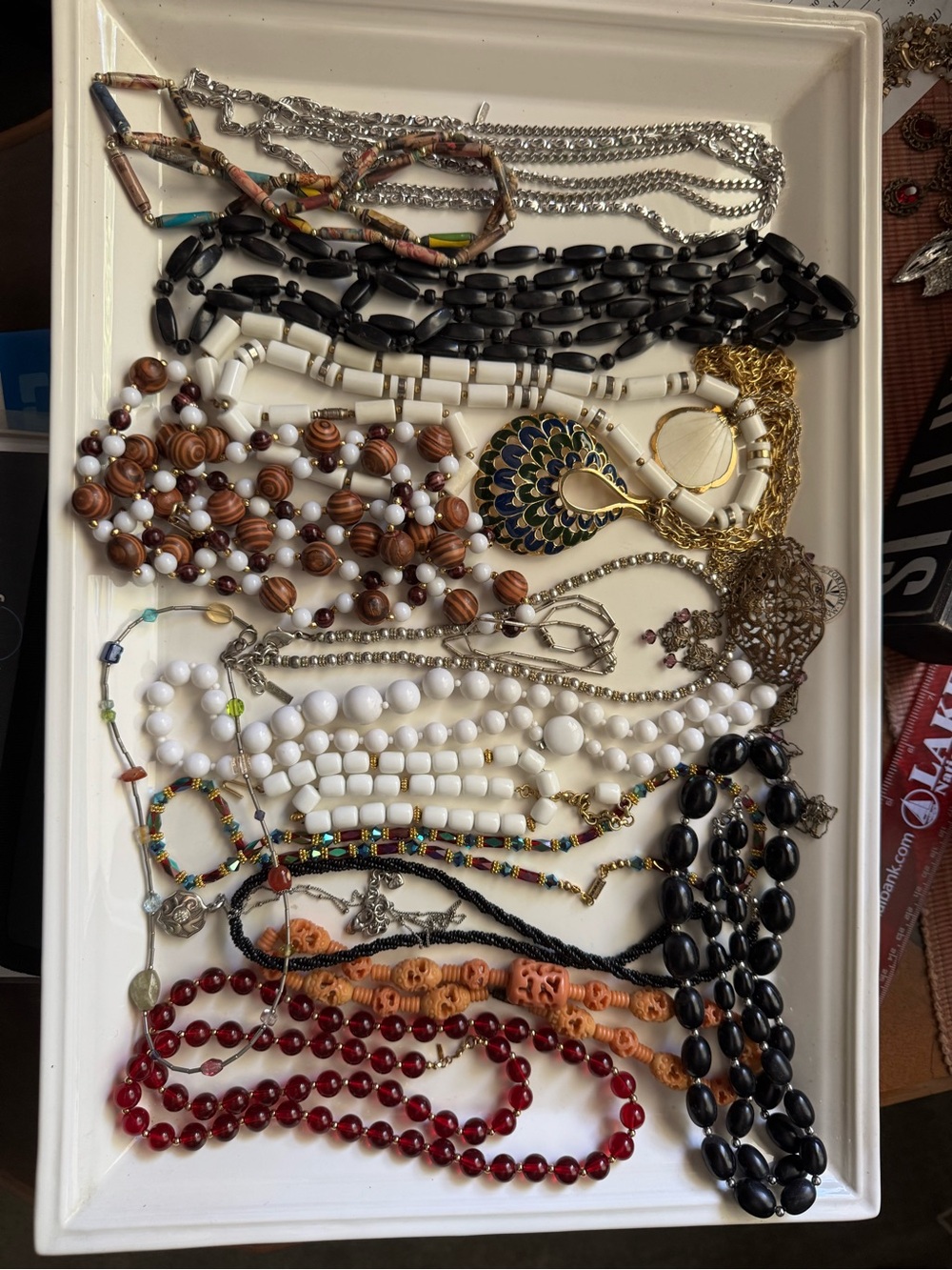 Vintage Jewelry Lot 45+ Pieces Some Signed Necklaces Earrings Bracelets Brooches